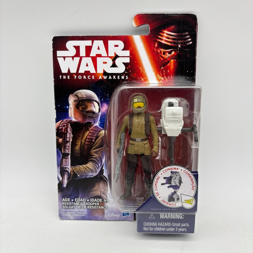 Hasbro Star Wars The Force Awakens Resistance Trooper 3.75" Blaster Combine